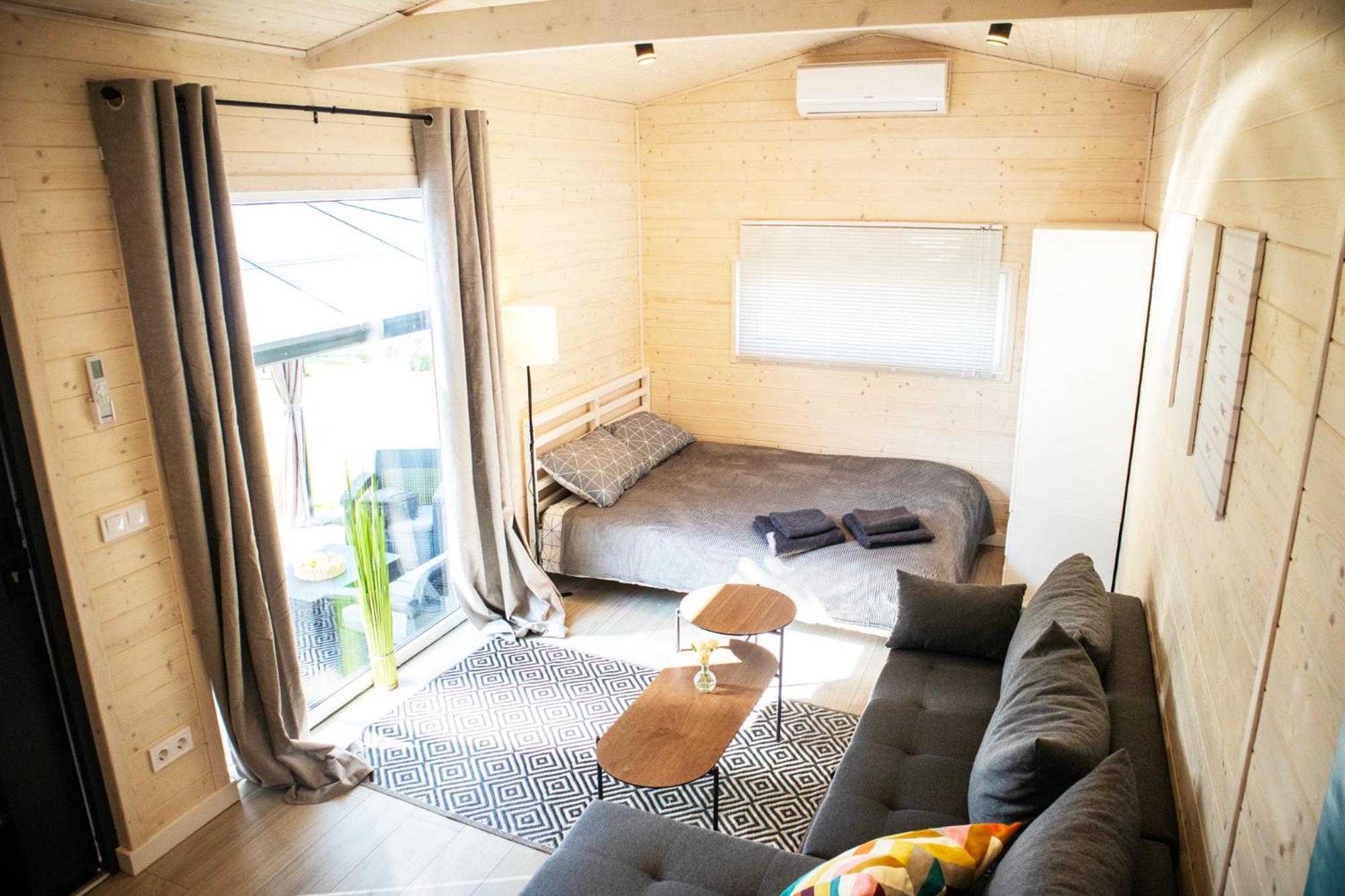 Campingplasser 3 Widoki Kiekrz -domki Tiny House Z Prywatna Plaza I Pomostem Nad Jeziorem Kierskim *